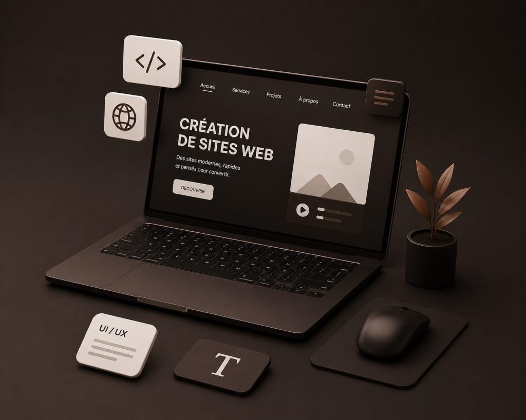 pc d'un freelance site internet